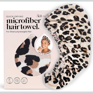 Kitsch Leopard Print Microfiber Hair Towel